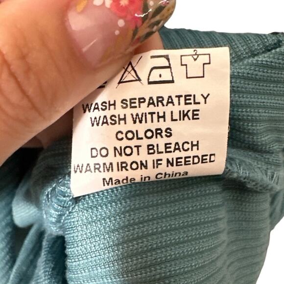 Oversized Women's Shacket Blue Black White Leopard Print Pockets Arms Medium - Picture 8 of 8